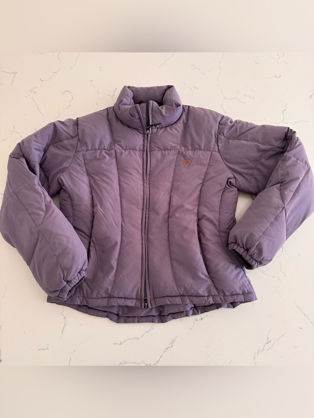 Ariat Purple Goose Down Puffer Jacket Women’s Full Zip Coat
